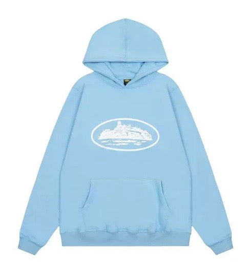 Felpa con cappuccio Corteiz Alcatraz V2 triplo nero