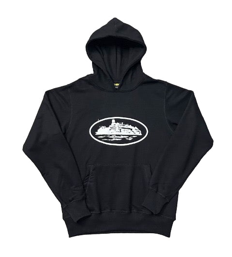 Felpa con cappuccio Corteiz Alcatraz V2 triplo nero