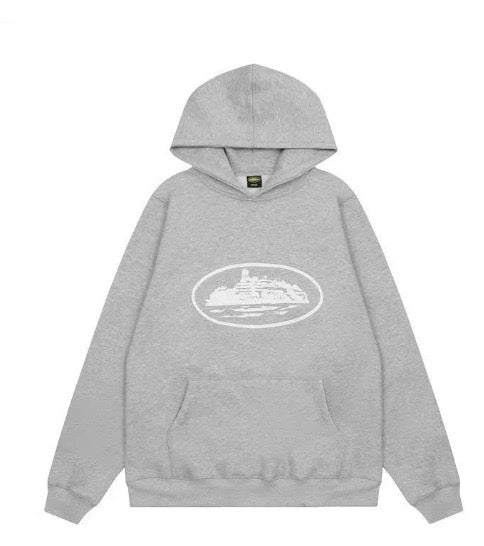 Felpa con cappuccio Corteiz Alcatraz V2 triplo nero