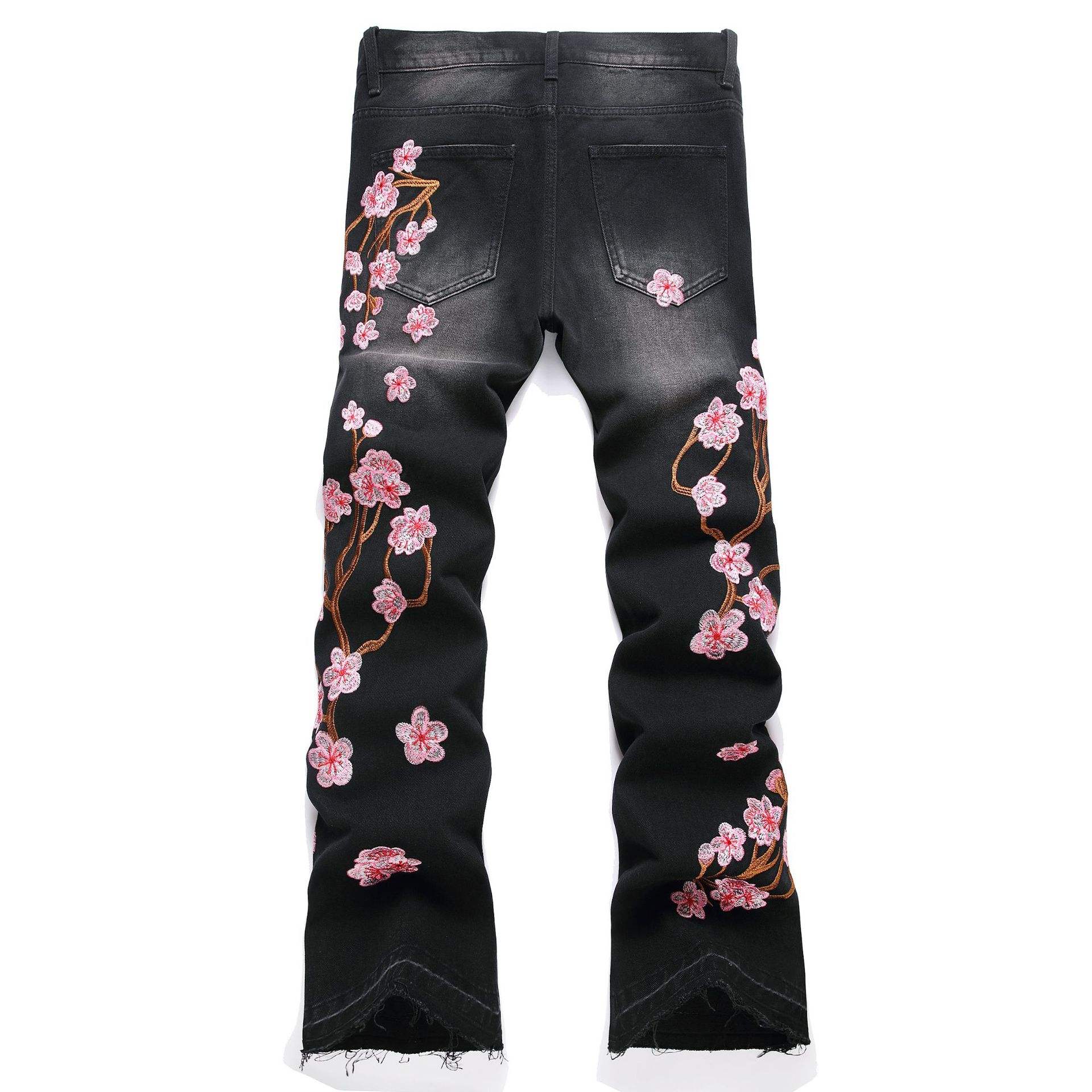 Jeans rose flared